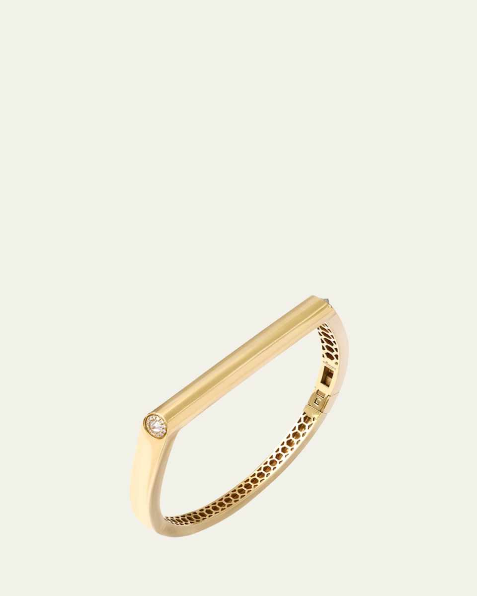 Grace Bracelet in 14K Yellow Gold with White Diamonds